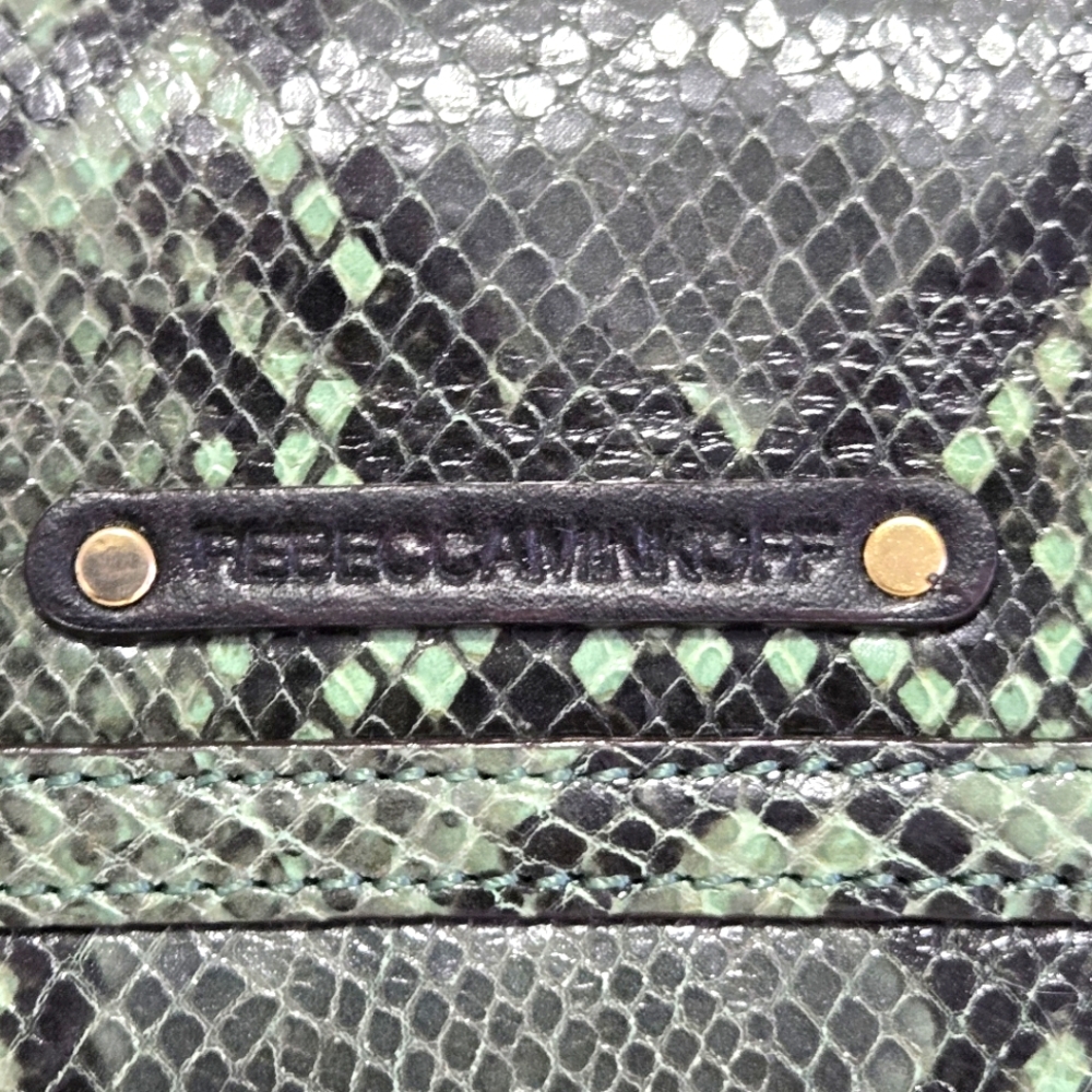 EUC Rebecca Minkoff Collection Limited Edition Cali Green Python - Picture 14 of 15